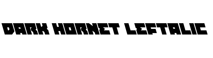 Dark Hornet Leftalic  免费字体下载