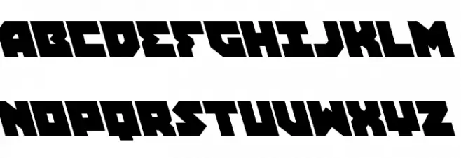 Dark Hornet Leftalic Шрифта ВЕРХНИЙ