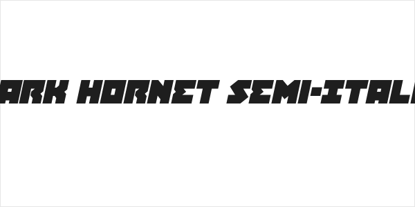Dark Hornet Semi-Italic Logo