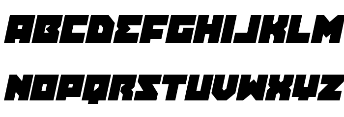 Dark Hornet Semi-Italic Font LOWERCASE