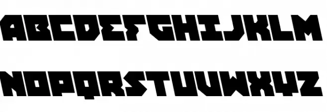 Dark Hornet Semi-Leftalic Caratteri MAIUSCOLE