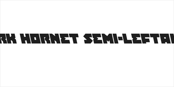 Dark Hornet Semi-Leftalic Logo