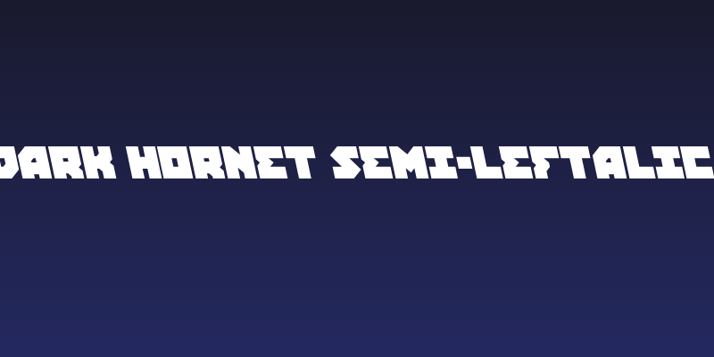 Dark Hornet Semi-Leftalic Social Header