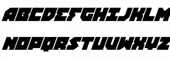 Dark Hornet Super-Italic Polices MAJUSCULES