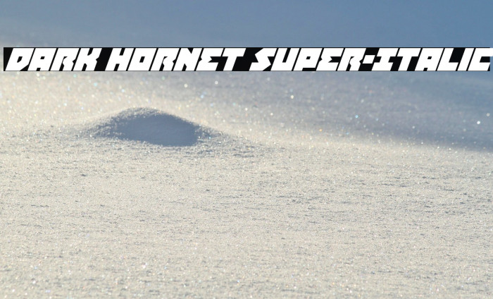 Dark Hornet Super-Italic Example 2