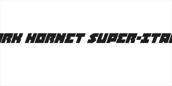 Dark Hornet Super-Italic Logo