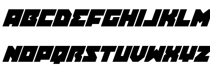 Dark Hornet Super-Italic Font LOWERCASE