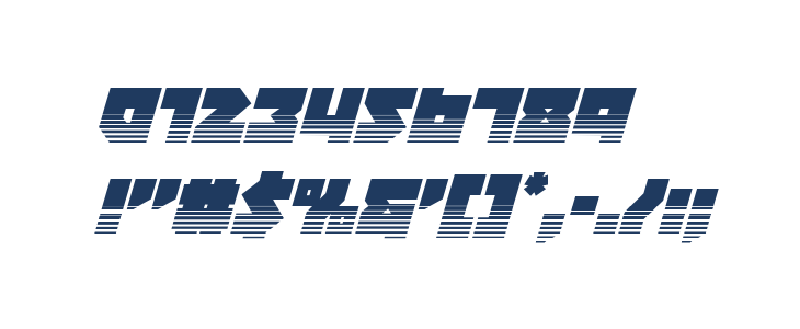 Dark Hornet Twotone Italic Other Characters