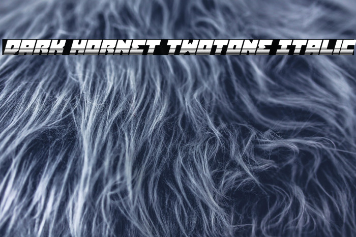 Dark Hornet Twotone Italic Example 1