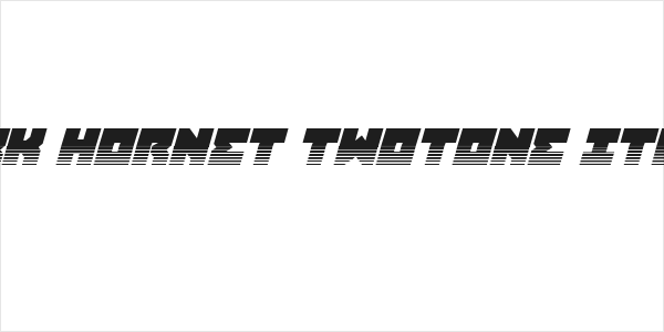 Dark Hornet Twotone Italic Logo