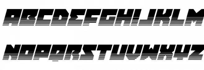 Dark Hornet Twotone Italic फ़ॉन्ट लोअरकेस