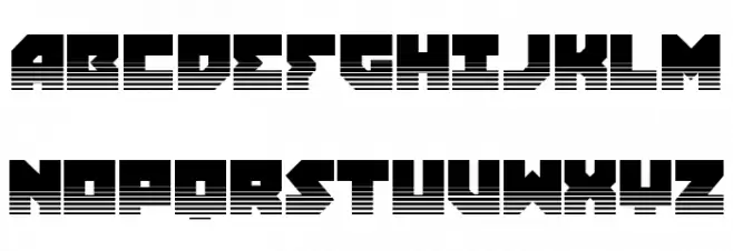 Dark Hornet Twotone Schriftart Groß