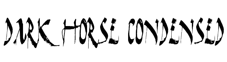 Dark Horse Condensed  Скачать бесплатные шрифты