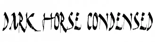Dark Horse Condensed  नि: शुल्क फ़ॉन्ट्स डाउनलोड