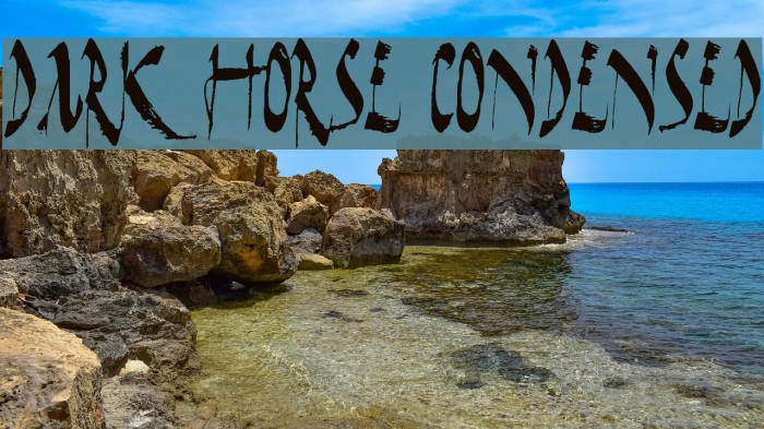 Dark Horse Condensed Font examples