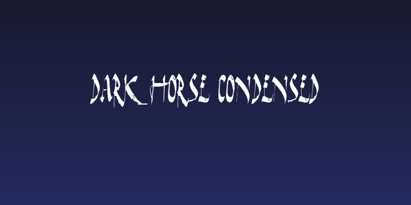 Dark Horse Condensed Social Header