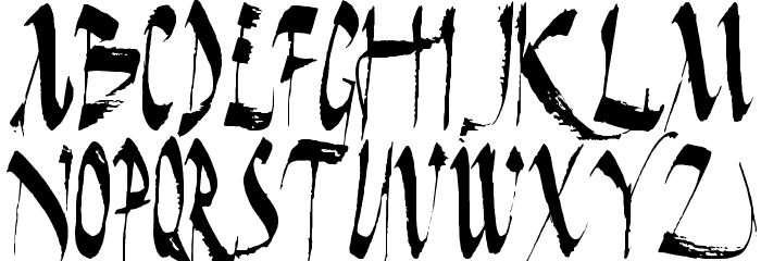 Dark Horse Condensed Font LOWERCASE
