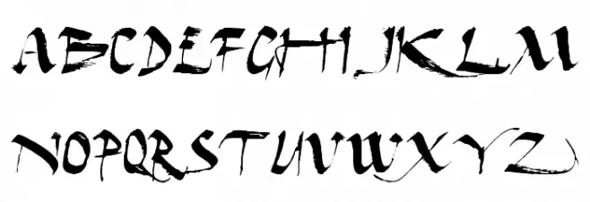 Dark Horse Expanded フォント 大文字