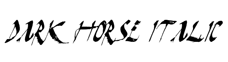 Dark Horse Italic  免费字体下载