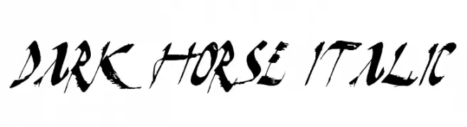 Dark Horse Italic  नि: शुल्क फ़ॉन्ट्स डाउनलोड