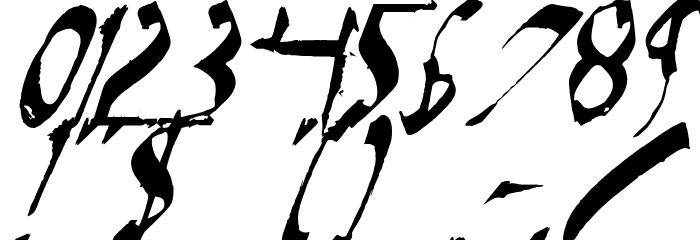 Dark Horse Italic Font OTHER CHARS
