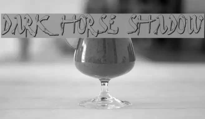 Dark Horse Shadow Font examples
