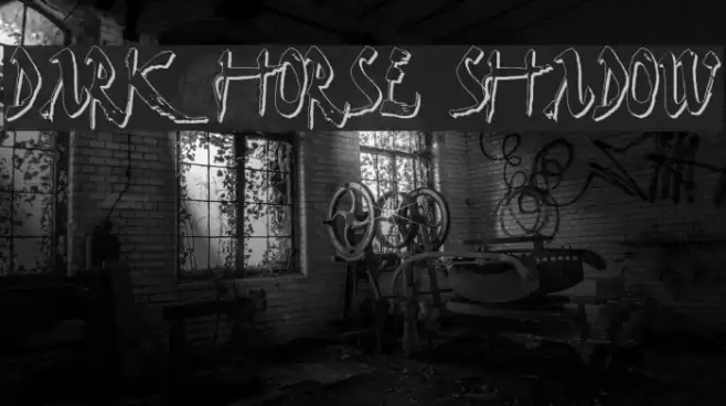 Dark Horse Shadow Font examples