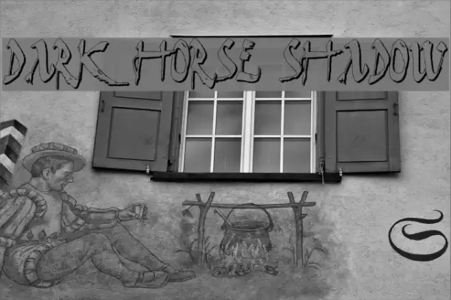 Dark Horse Shadow Font examples