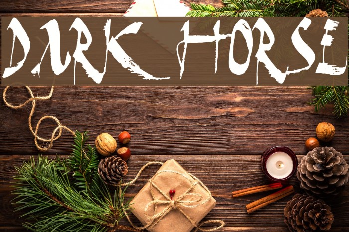 Dark Horse Font examples