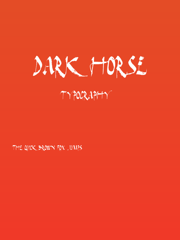 Dark Horse Poster