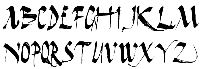 Dark Horse Font LOWERCASE