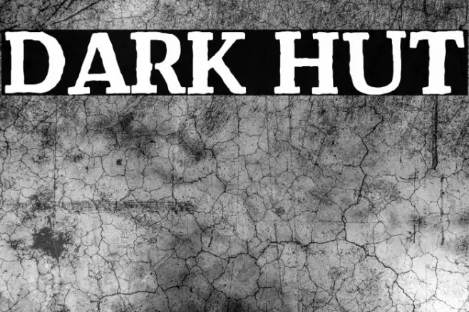 Dark Hut Font examples