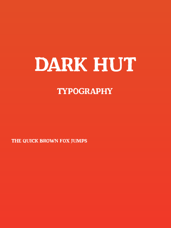 Dark Hut Poster