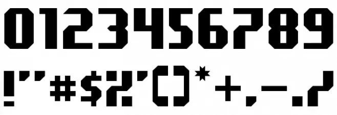 Dark Jubilee Regular Font OTHER CHARS