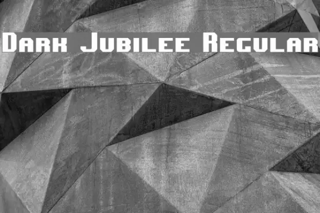 Dark Jubilee Regular Font examples