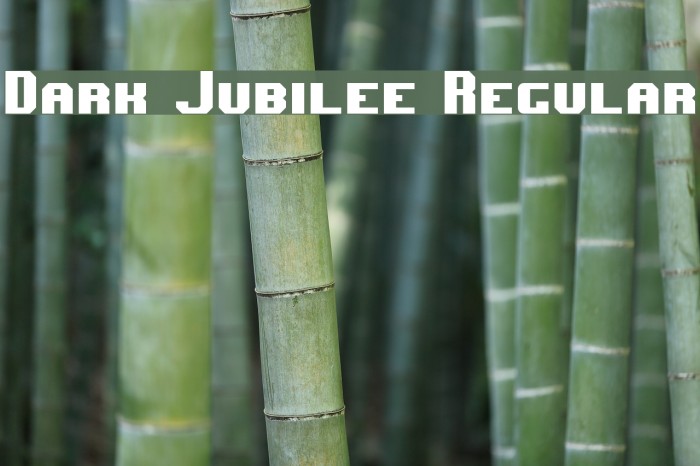 Dark Jubilee Regular Font examples