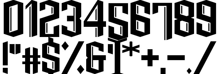 Dark Knight Font OTHER CHARS