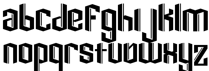 Dark Knight Font LOWERCASE