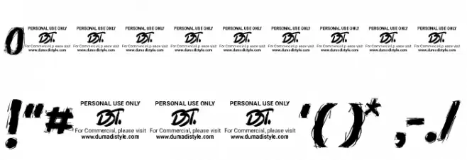 Dark Mage Font OTHER CHARS