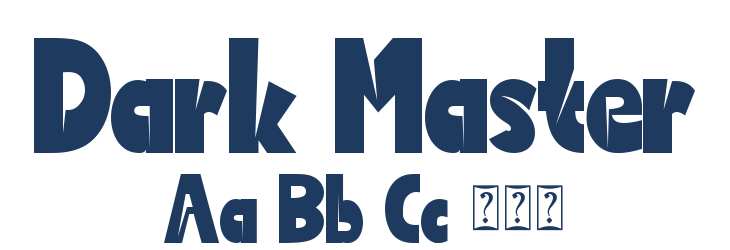 Dark Master Font Preview