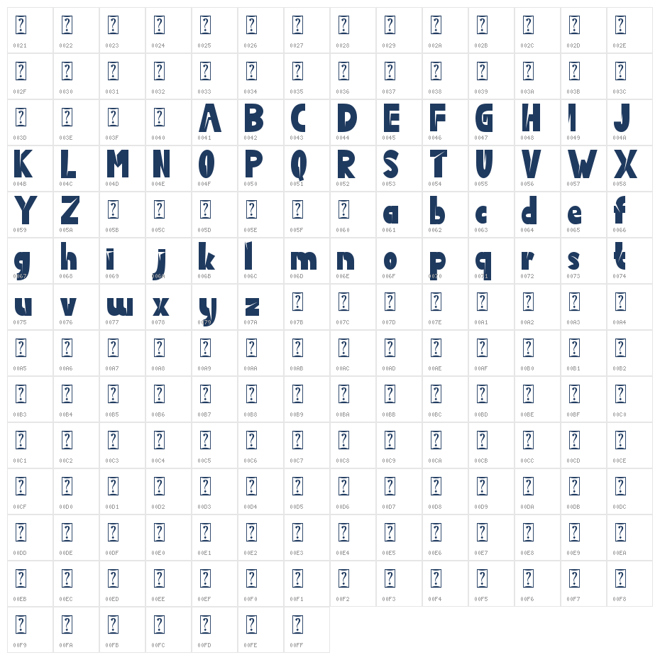 Dark Master Character Map
