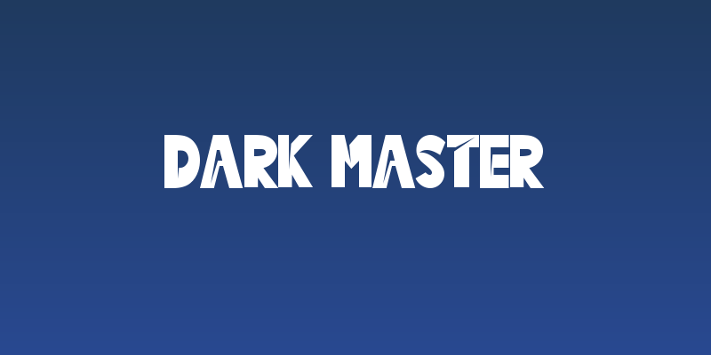 Dark Master Social Header
