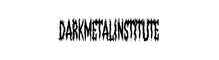Dark Metal Institute  免费字体下载