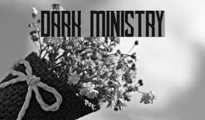 Dark Ministry Font examples