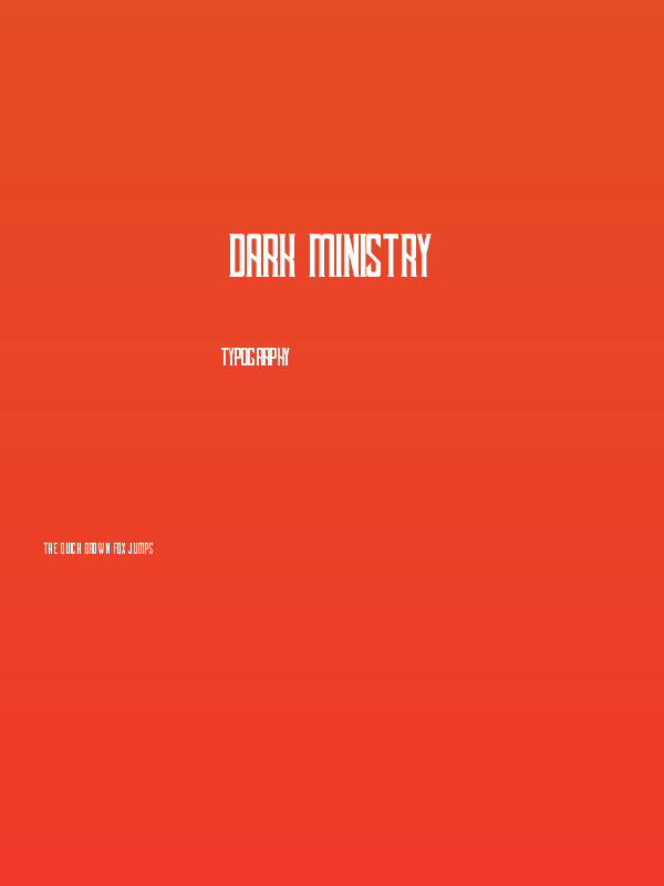 Dark Ministry Poster