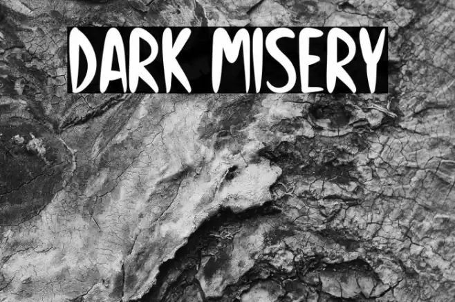Dark Misery Font examples