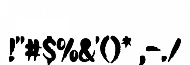 Dark Mood Font OTHER CHARS