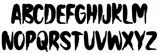 Dark Mood Schriftart Groß