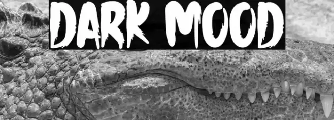 Dark Mood Font examples