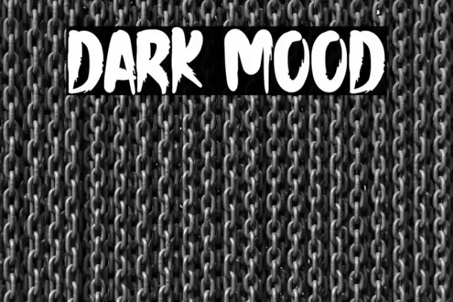 Dark Mood Font examples